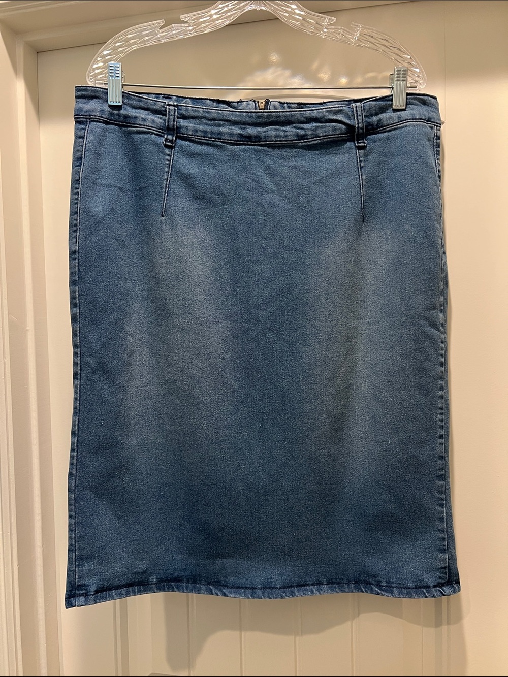 Modest Denim Pencil Skirt